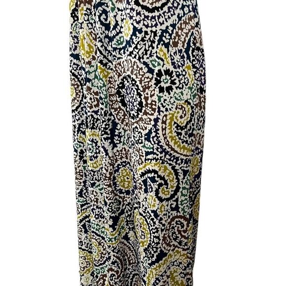 Elle Womens Halter Top Jersey Knit Stretch Knit Maxi Print Dress sz Small S - Picture 9 of 16